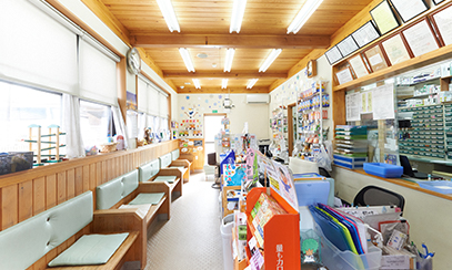 お子様連れでも安心。かわいい雰囲気の店内です。